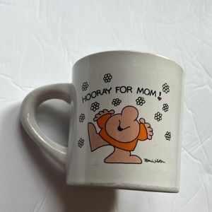 Ziggy “Hooray For Mom” white stoneware mug